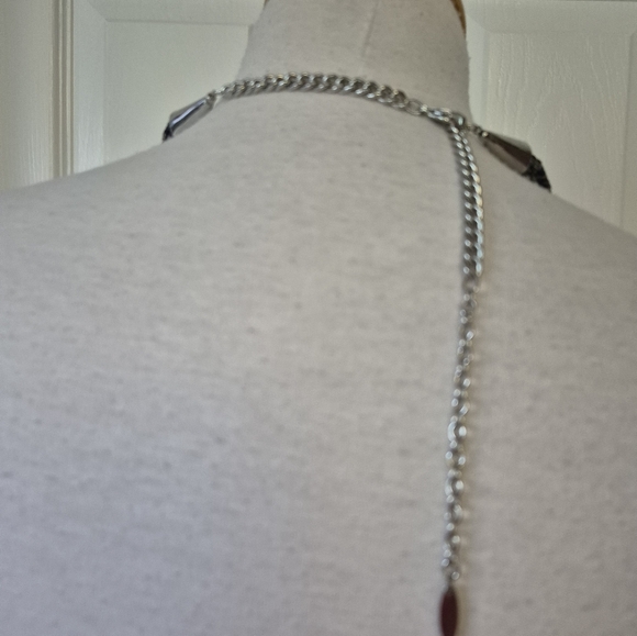 Chic Multistrand Blue Beaded Necklace - Picture 4 of 7